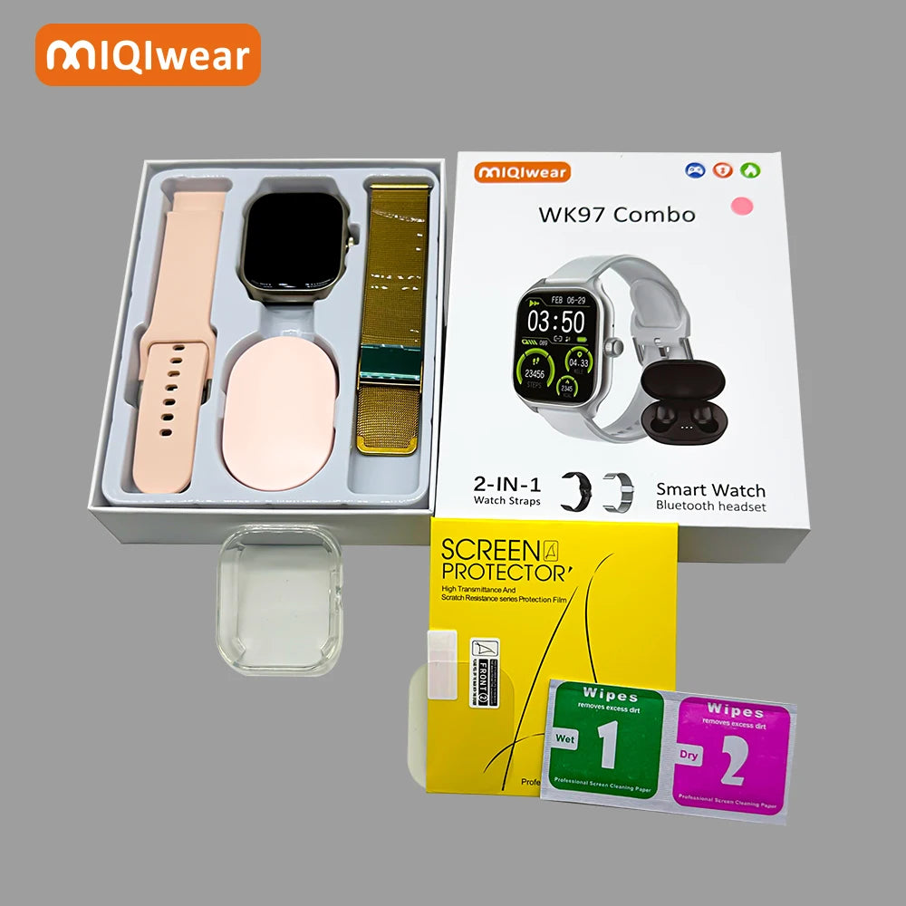 MIQIwear 2026 Newest WK97 Combo SmartwatchesDT8 H11 HW8 S8 HK8 T800 GS8 X8 Z59 T900 W68 Pro Amax Ultra Plus Smart Watch Series9