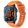 420Mah QX12 1.96" IPS Smartwatches with LED Flashlight Fitness Tracker Heart Rate Monitor Outdoor Sports Smart Watch