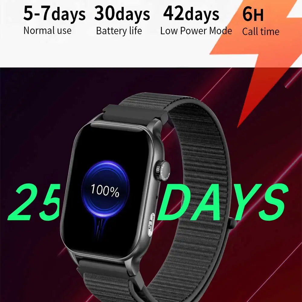Best Unisex AMOLED Display Fitness Tracker Men Women Sports Smart Watch for Android IOS Phone