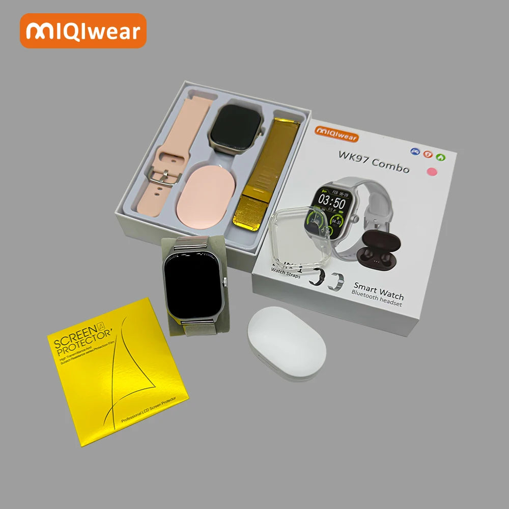 MIQIwear 2026 Newest WK97 Combo SmartwatchesDT8 H11 HW8 S8 HK8 T800 GS8 X8 Z59 T900 W68 Pro Amax Ultra Plus Smart Watch Series9