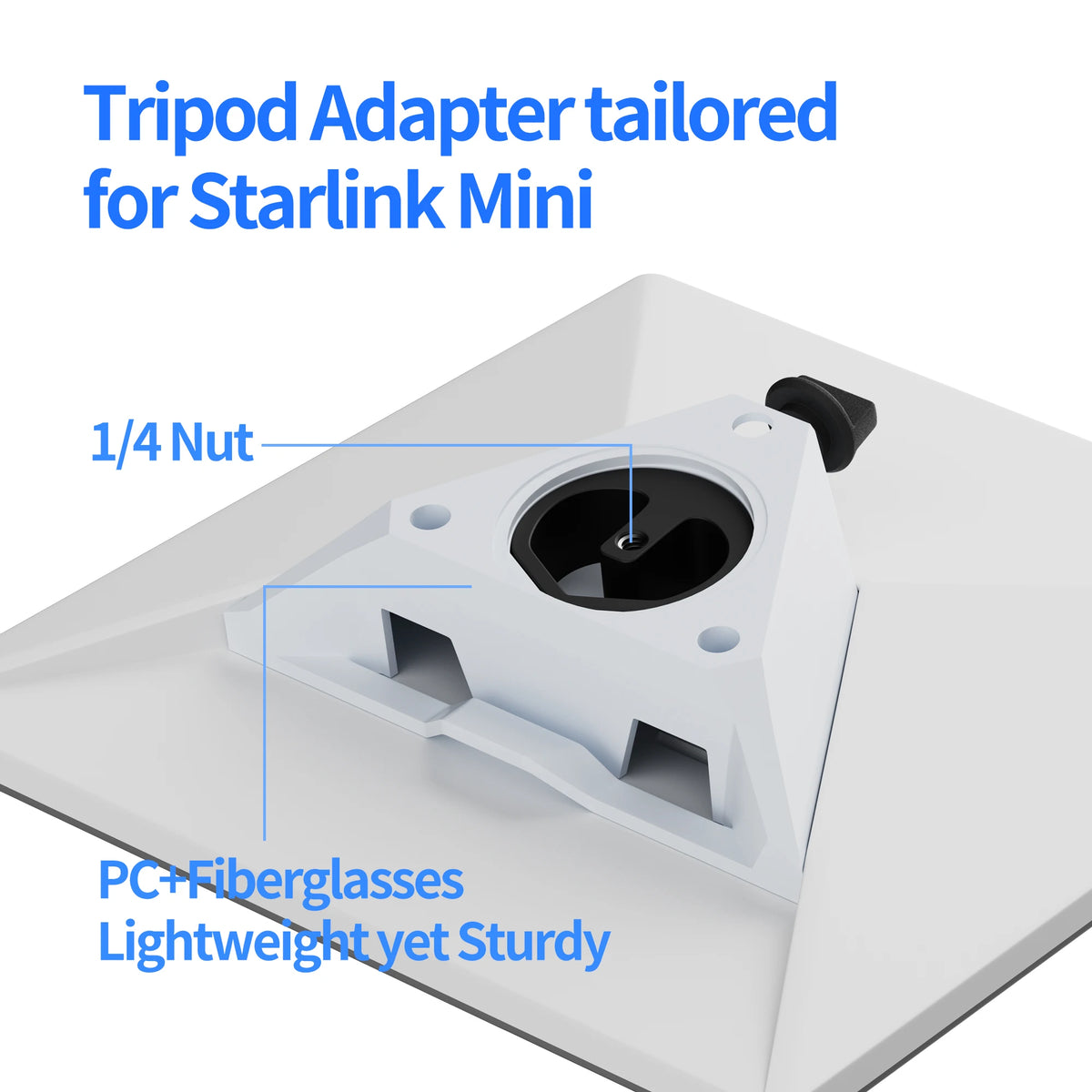 2025 Starlink Mini Tripod Mount Adjustable Tilt Satellite Dish Stand Fiberglass Reinforced Portable Kit for RV Camping