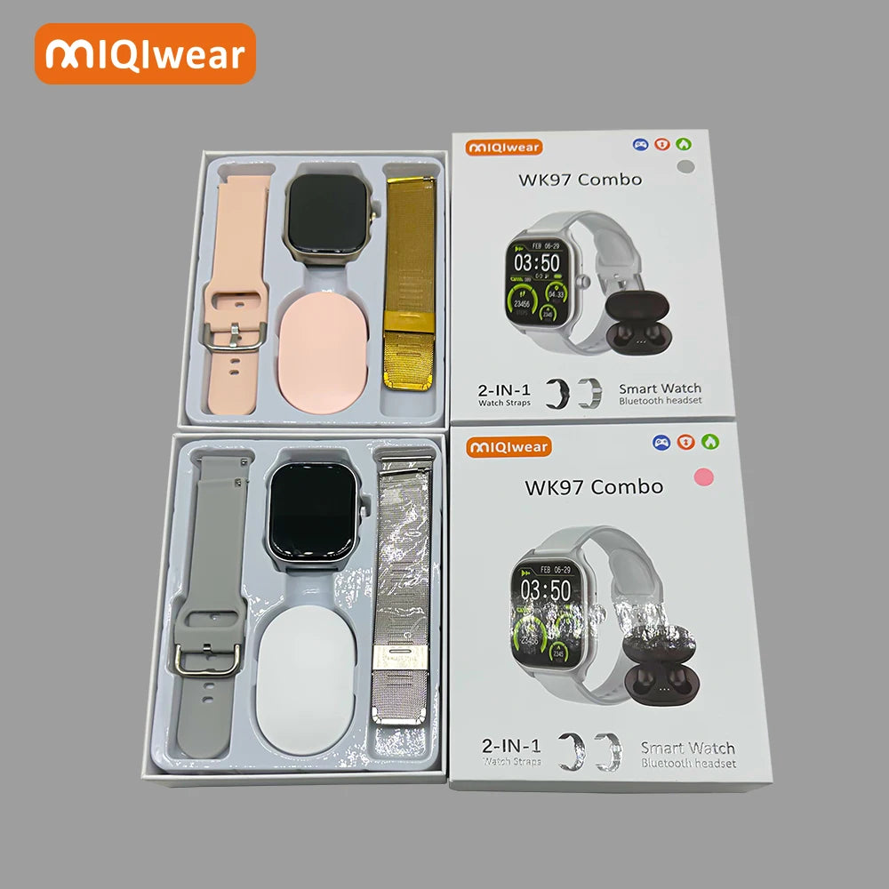 MIQIwear 2026 Newest WK97 Combo SmartwatchesDT8 H11 HW8 S8 HK8 T800 GS8 X8 Z59 T900 W68 Pro Amax Ultra Plus Smart Watch Series9