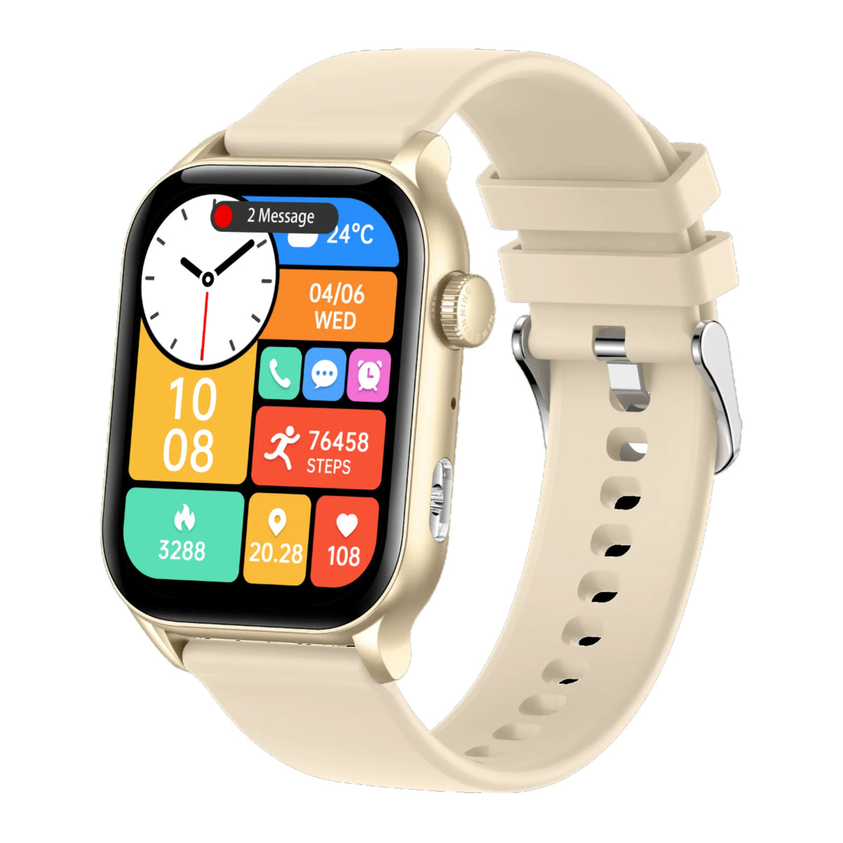 Best Unisex AMOLED Display Fitness Tracker Men Women Sports Smart Watch for Android IOS Phone