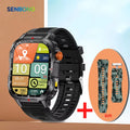 SENBONO 2026 MAX68 Smartwatch Touch Screen 1100mAh Battery IP68 Waterproof Fitness Tracker Compass Multisport Tracking Unisex