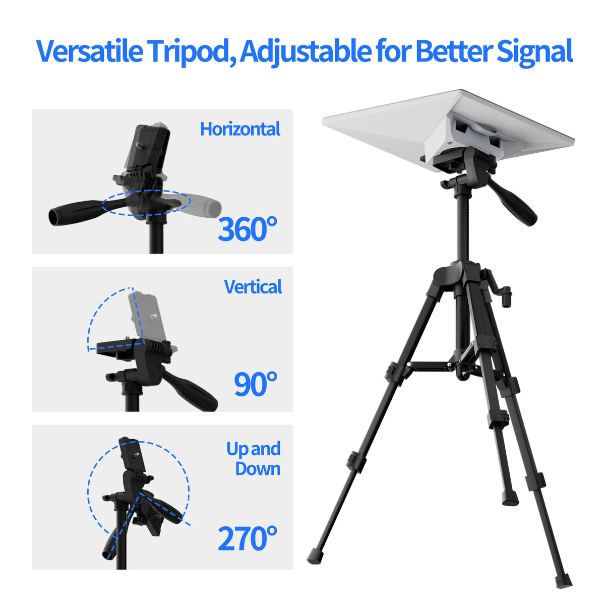 2025 Starlink Mini Tripod Mount Adjustable Tilt Satellite Dish Stand Fiberglass Reinforced Portable Kit for RV Camping