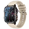 420Mah QX12 1.96" IPS Smartwatches with LED Flashlight Fitness Tracker Heart Rate Monitor Outdoor Sports Smart Watch