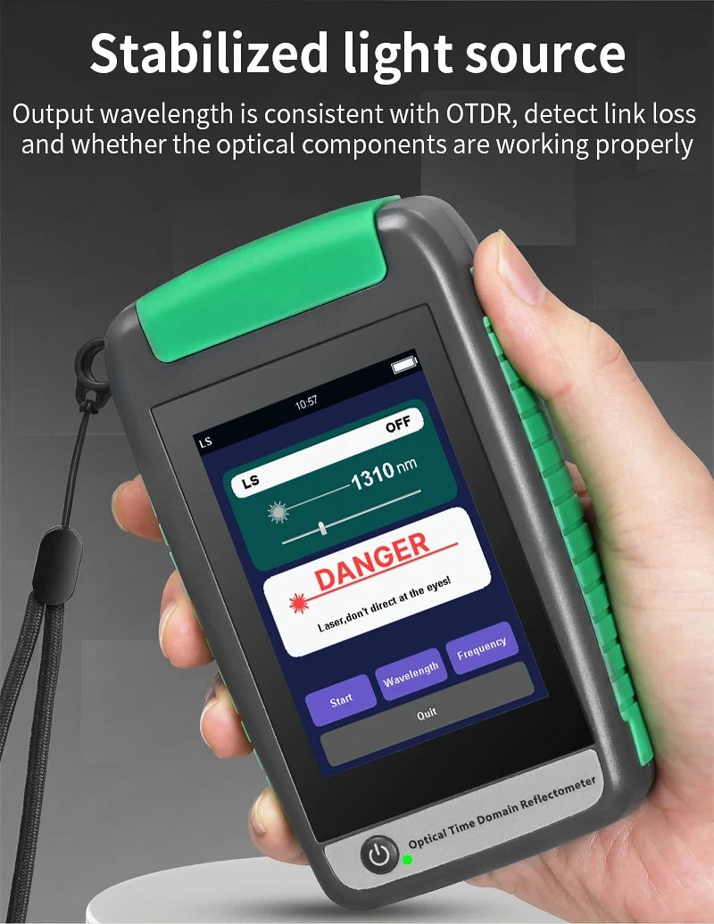 Réflectomètre optique de domaine temporel OTDR AUA-18/180/161A/U, 1310/1550/1610nm, 22/20dB, Test de Fiber optique actif 80KM (en option)